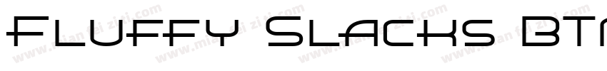 Fluffy Slacks BTN Lt字体转换